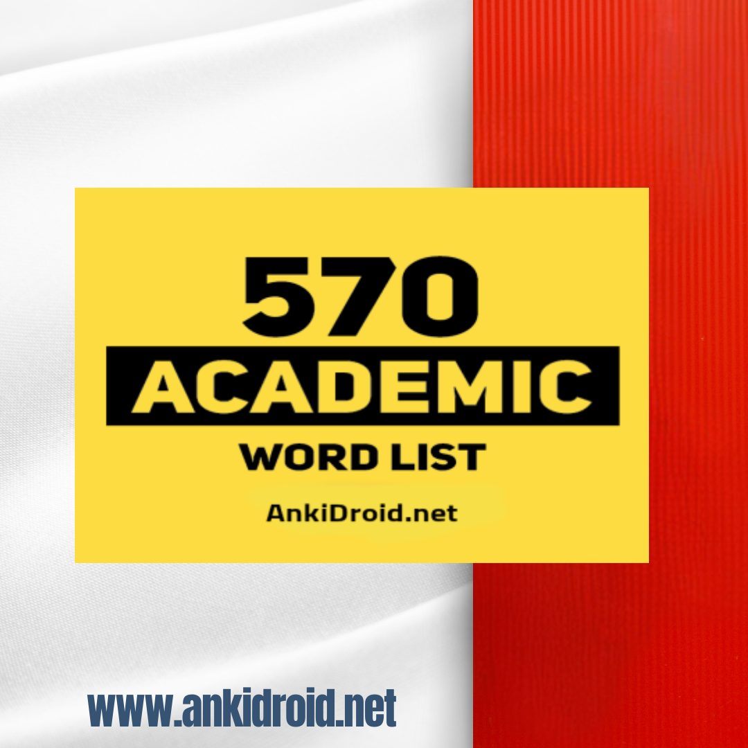  فلش کارت Academic Word List for IELTS 
