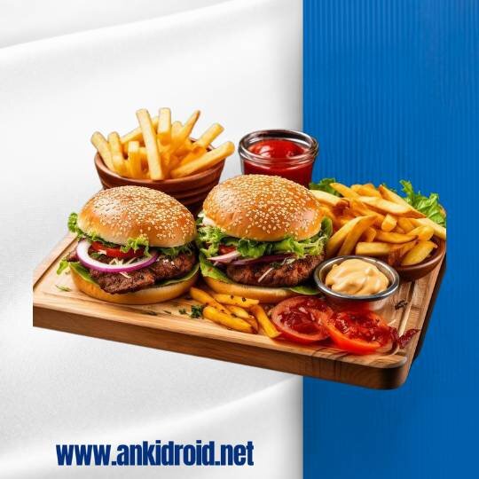 فلش کارت فست فود و سفارش غذا