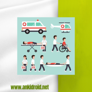    فلش کارت مراقبت های اورژانسی برای بیمار و آسیب دیده