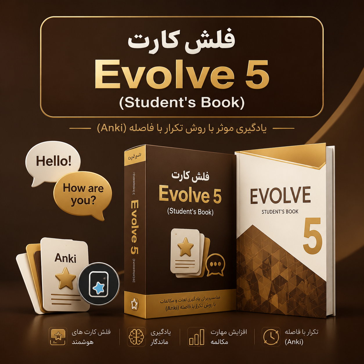 فلش کارتEvolve Level 5 Student's Book 