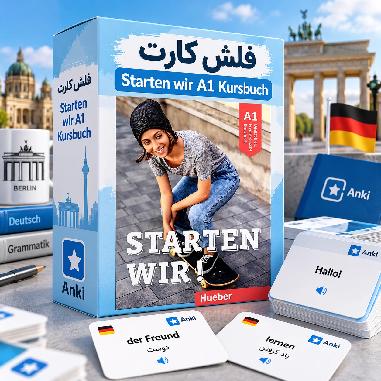 فلش‌کارت Starten wir! A1 Kursbuch